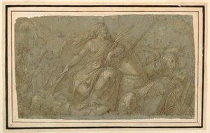 Frieden verbrennt Kriegsattribute von after Francesco Salviati