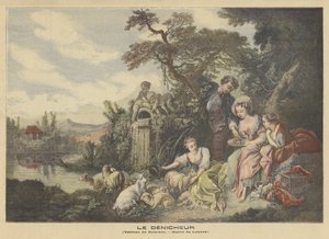 Die Gaben des Hirten, oder Das Nest von after Francois Boucher