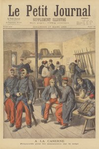 Französische Soldaten in ihrer Kaserne von after Frederic Theodore Lix
