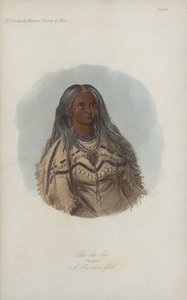 Sha-ko-ka, Die Minze, ein Mandan-Mädchen (Aquatinta) von after George Catlin