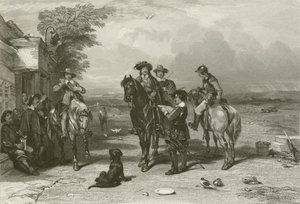 Der König auf seiner Reise zu den Schotten von after George Cattermole
