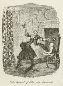 Illustration für Tristram Shandy von after George Cruikshank