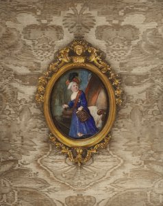 Porträt von Friedrich dem Großen von Preußen im Alter von 3 Jahren von after German School