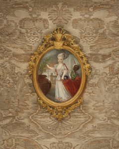 Porträt von Prinzessin Wilhelmine von Preußen im Alter von 6 Jahren von after German School