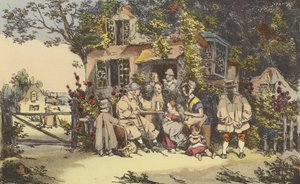 Wohnung der Landwirte von after Henri Bonaventure Monnier