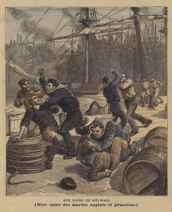 An den Millwall-Docks von after Henri Meyer