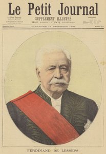 Ferdinand de Lesseps von after Henri Meyer