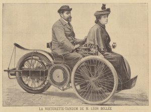 Leon Bollee Tandem Voiturette von after Henri Meyer