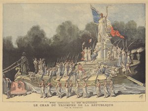 Der Triumph der Republik, Festwagen beim Nationalfest zur Hundertjahrfeier