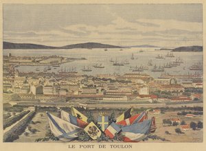 Der Hafen von Toulon von after Henri Meyer