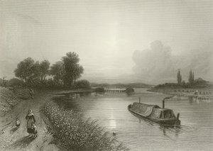 Fluss Trent, nahe Wighnor von Henry after Warren