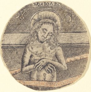 Christus als der Schmerzensmann von after Israhel van Meckenem