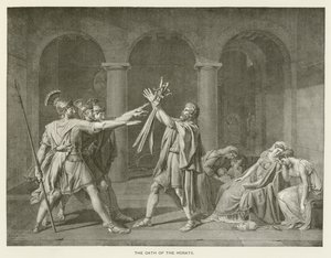 Der Schwur der Horatier von after Jacques Louis David