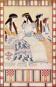 Damen des minoischen Hofes, Illustration aus 