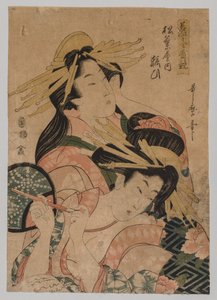 Halbporträt von zwei Kurtisanen von after Kitagawa Utamaro