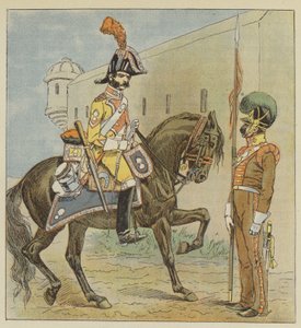 Spanische Armee, Dragoner, 1. Regiment, Lanzierer, 1. Regiment, von La Mancha von after Louis Charles Bombled