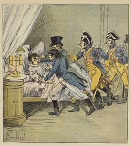 Verhaftung von Pichegru von after Louis Charles Bombled