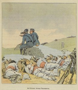 Im Biwak vor Tananarive von after Louis Charles Bombled