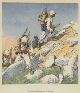 Vorhut der Marineinfanterie von after Louis Charles Bombled