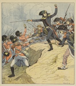 Bonaparte verwundet in Toulon von after Louis Charles Bombled