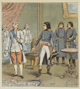 Bonaparte und der Graf von Cobentzel von after Louis Charles Bombled