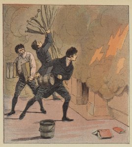 Brand in Longwood von after Louis Charles Bombled