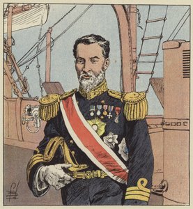 Admiral Togo, Oberbefehlshaber der japanischen Flotte vor Port-Arthur von after Louis Charles Bombled
