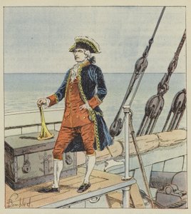 Der Bailli von Suffren von after Louis Charles Bombled