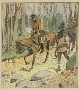 General Stengel war ein ausgezeichneter Husarenoffizier von after Louis Charles Bombled