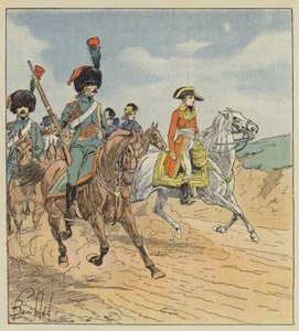 Der Erste Konsul und die Jäger der Konsulargarde, Wachen von after Louis Charles Bombled