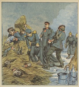 Die Preußen verbrennen ihre Toten von after Louis Charles Bombled