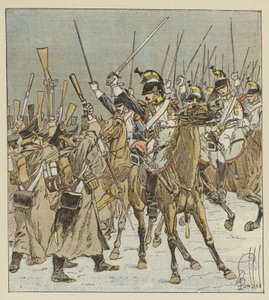 Die Kürassiere von Doumerc machen 1.800 Russen zu Gefangenen von after Louis Charles Bombled