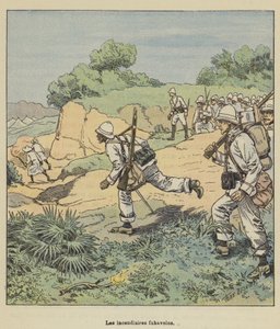 Die Brandstifter Fahavolos von after Louis Charles Bombled