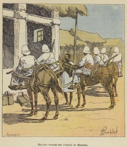 Kranke evakuiert ins Krankenhaus von Marololo von after Louis Charles Bombled