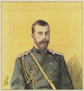 Nikolaus II., Kaiser von Russland von after Louis Charles Bombled