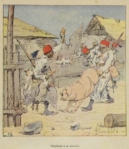 Schützen auf Beutezug von after Louis Charles Bombled