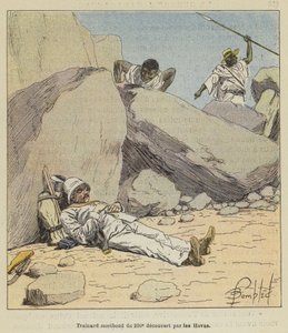 Sterbender Nachzügler des 200. von den Hovas entdeckt von after Louis Charles Bombled