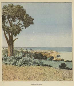 Ansicht von Majunga von after Louis Charles Bombled