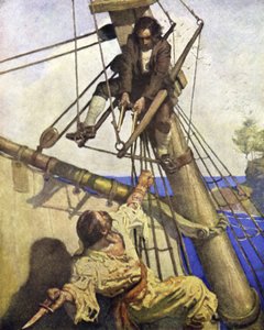 Illustration für Die Schatzinsel von after Newell Convers Wyeth