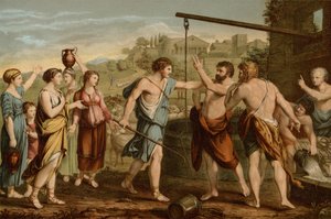 Moses verteidigt die Töchter