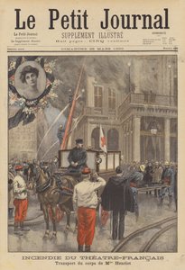 Brand im Théâtre-Français von after Oswaldo Tofani