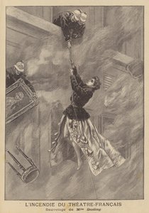 Brand im Théâtre-Français, Paris von after Oswaldo Tofani