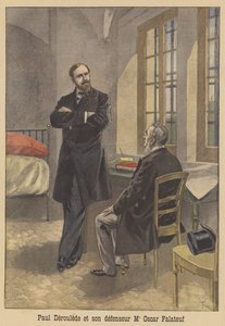 Paul Déroulède und sein Verteidiger Oscar Falateuf von after Oswaldo Tofani