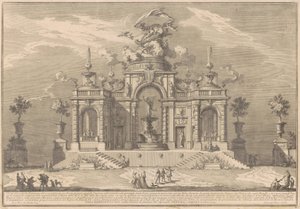 Die Prima Macchina für die Chinea von 1754: Der Palast der Venus auf Zypern