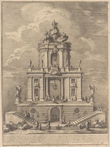 Die Seconda Macchina für die Chinea von 1751: Der Palast der Weisheit, Studien und Wissenschaften