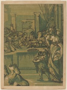 Die Darstellung im Tempel von after Parmigianino after Giuseppe Porta