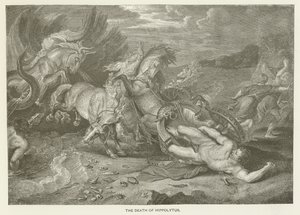 Der Tod von Hippolytus von after Peter Paul Rubens