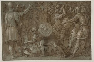 Szene aus der römischen Geschichte von after Polidoro da Caravaggio