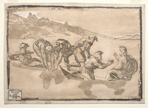 Der wunderbare Fischfang von after Raphael