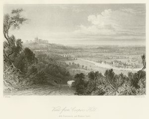 Blick von Coopers Hill, mit Runnemede und Windsor Castle